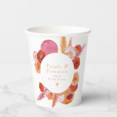 マックス ブライト フローラル ペタル & プロセッコ ブライダル シャワー 紙コップ (正面)