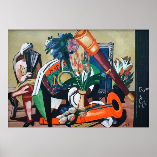 マックス・ベックマン – グロセススティルレベンミットフェルノール ポスター (正面)