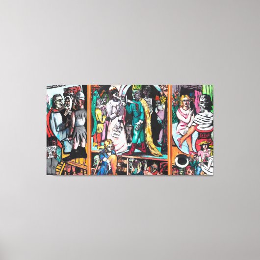 マックス・ベックマン – ダイ・シュアウスピエ キャンバスプリント (正面)