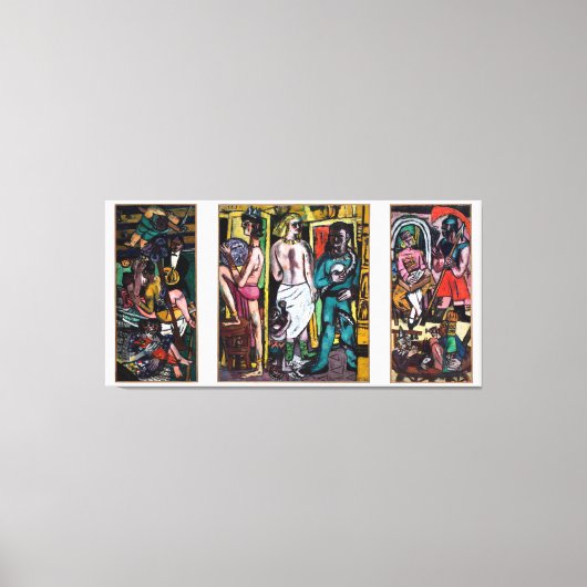 マックス・ベックマン – ディアクロバテン キャンバスプリント (正面)