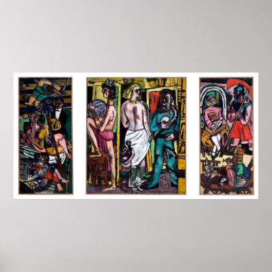 マックス・ベックマン – ディアクロバテン ポスター (正面)