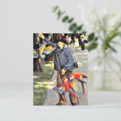 マックス・リーベルマン絵を描ズ・アルティスの鸚鵡の飼育員 ポストカード (スタンド正面)