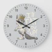 マックス | 食べちゃうぞ！ ラージ壁時計 (正面)