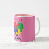 マックタウン自閉症意識 ツートーンマグカップ (正面右)