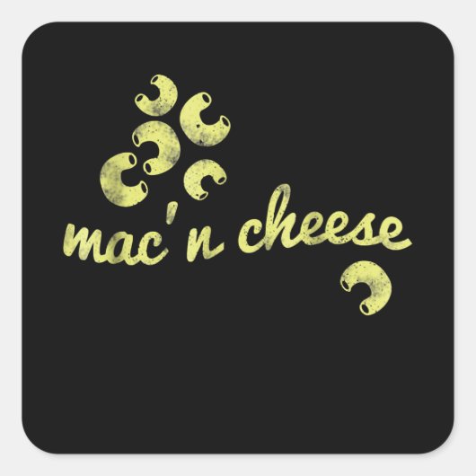 マックチーズ – おもしろいシェフユーモア スクエアシール (正面)