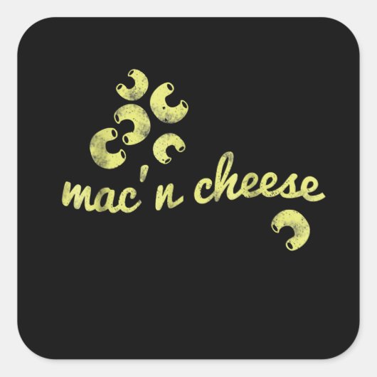 マックチーズ – おもしろいシェフユーモア スクエアシール (正面)