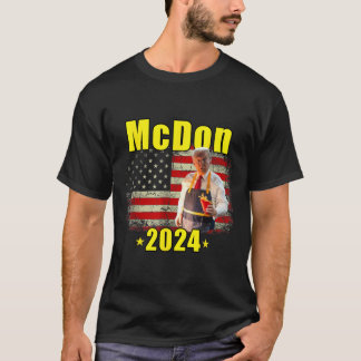 マックドナルド おもしろ ドナルド トランプ フライドポテト フライ 料理 Tシャツ