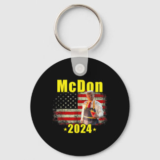 マックドナルド おもしろ ドナルド トランプ フライドポテト フリー  キーホルダー