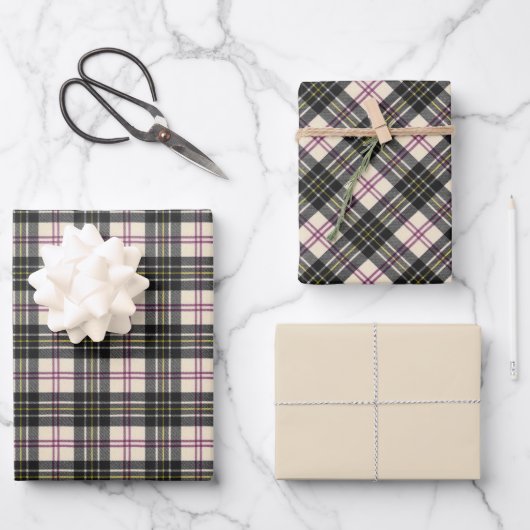 マックファーソンスコティッシュクランタータンチェック ラッピングペーパーシート (正面)