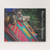 マックモンキーアットバトゥ洞窟，マレーシア旅行 ジグソーパズル (横)