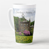 マックユニークアリスタークランの城グレンバーAbbey カフェラテマグ (左アングル)