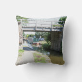 マックレスフィールド運河はがき上のブリッジ14 クッション (裏面)