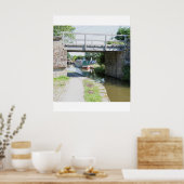 マックレスフィールド運河はがき上のブリッジ14 ポスター (キッチン)