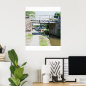 マックレスフィールド運河はがき上のブリッジ14 ポスター (ホームオフィス)