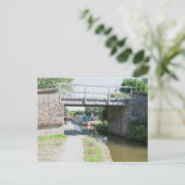 マックレスフィールド運河はがき上のブリッジ14 ポストカード (スタンド正面)