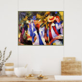 マック威厳があるアート、緑の少女 ポスター (キッチン)