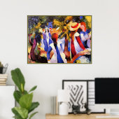 マック威厳があるアート、緑の少女 ポスター (ホームオフィス)