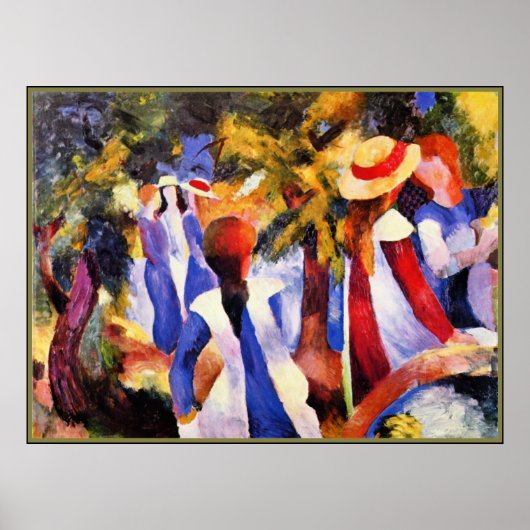 マック威厳があるアート、緑の少女 ポスター (正面)