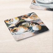 マック威厳があるカ スクエアペーパーコースター (アングル)