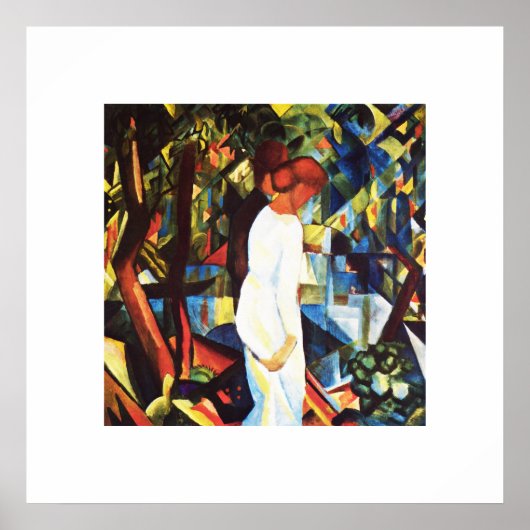 マック威厳があるク。『森の中のカップル』アートプリント ポスター (正面)