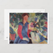 マック威厳があるス – ガール付き/フィッシュベル1914 Fischglocke ポストカード (正面/裏面)