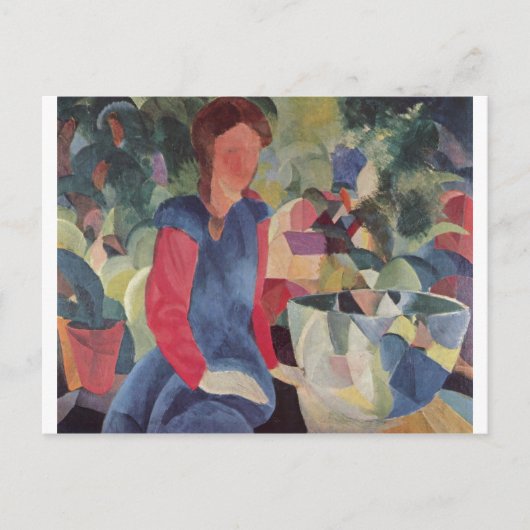 マック威厳があるス – ガール付き/フィッシュベル1914 Fischglocke ポストカード (正面)