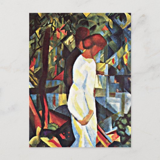 マック威厳がある:森の中のカップル。 ポストカード (正面)