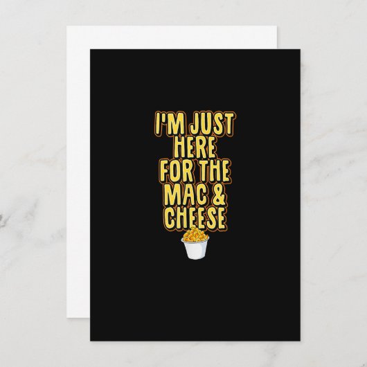 マック&チーズのお見合い目的でここにいるだけなんだ 招待状 (正面/裏面)