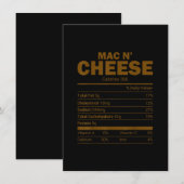 マック＆チーズの栄養成分 家族でマッチング 招待状 (正面/裏面)