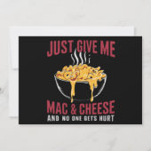 マック＆チーズをくれれば誰も傷つかない 招待状 (正面)