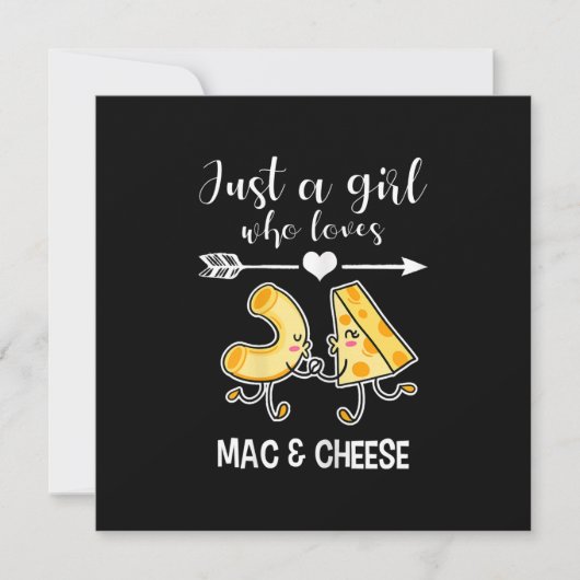 マック＆チーズTシャツ おもしろ マックアンドチーズ愛好家へのギフト 招待状 (正面)
