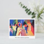 マッケのそばに黄色の上着を着威厳があるて ポストカード (スタンド正面)