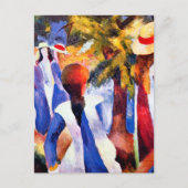 マッケの作った緑の威厳がある少女  ポストカード (正面)