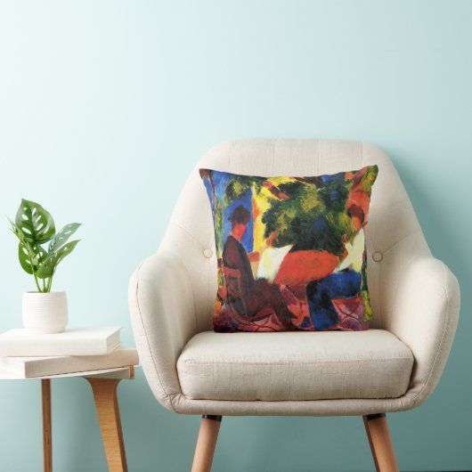 マッケの庭のテーブルでカップル威厳がある クッション (椅子)