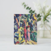 マッケの『森の道のカップ威厳があるル』 ポストカード (スタンド正面)