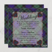 マッケイスコットランドクランタータンチェックプライド 招待状 (正面/裏面)