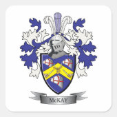 マッケイ家紋コートオブアームズ スクエアシール (正面)