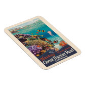 マッケイ素晴らしバリアリーフトラベルアートヴィンテージ マグネット (右側)