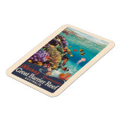 マッケイ素晴らしバリアリーフトラベルアートヴィンテージ マグネット (左側)