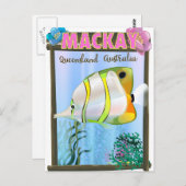 マッケイ・オーストラリア熱帯旅行ポスター ポストカード (正面/裏面)