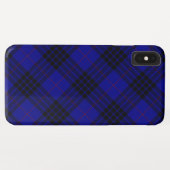 マッケイ タートル ブルー ブラック チェック Case-Mate iPhoneケース (裏面(横))