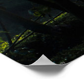 マッケリヤ上空の日の出：スリランカ茶プランテーション ポスター (角)