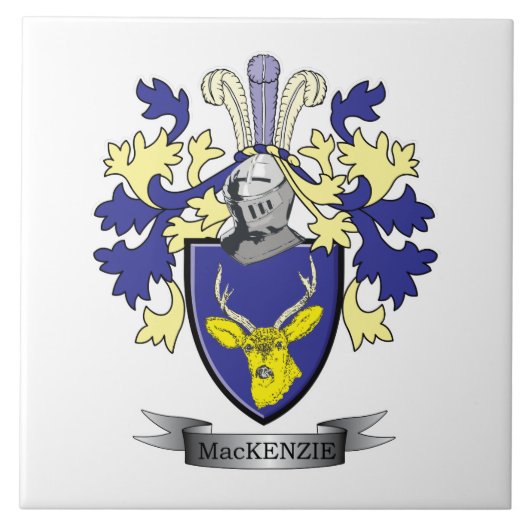 マッケンジーの家紋の紋章付き外衣 タイル (正面)