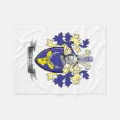 マッケンジーの家紋の紋章付き外衣 フリースブランケット (正面(横))