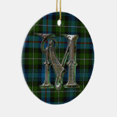 マッケンジーの格子縞のモノグラムのオーナメント セラミックオーナメント (右)