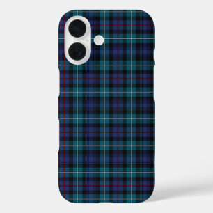 マッケンジークランブルーアンドターコイズモダンタータンチェック iPhone 16ケース