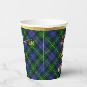 マッケンジーパーソナライズされたタータンチェッククリスマス 紙コップ (右)