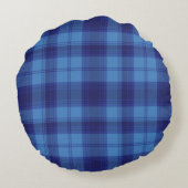 マッケンジーパープルタータンチェッククリスマススコットランドスコッツラ ラウンドクッション (裏面)