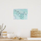 マッケンジーリバーシステム、15 x 20 ポスター (キッチン)