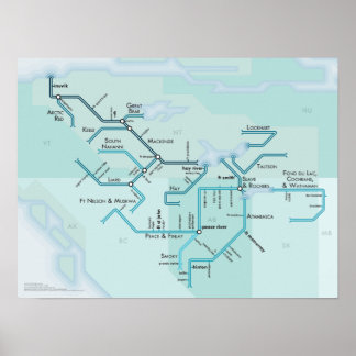 マッケンジーリバーシステム、15 x 20 ポスター